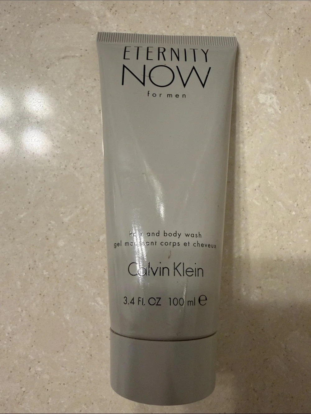 Calvin Klein Eternity NOW for Men Face & Body Wash - Gray Tube